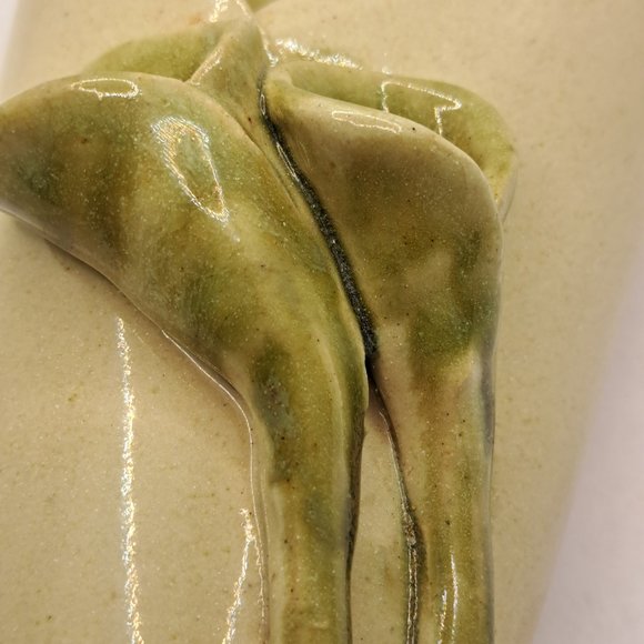 Pottery wall pockets with flowers. - Picture 5 of 10